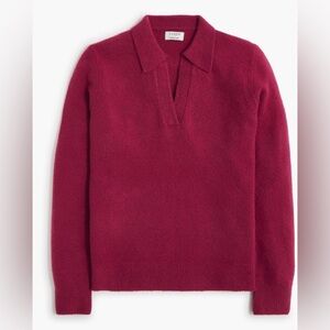 NWT j crew Sweater-polo in extra-soft yarn